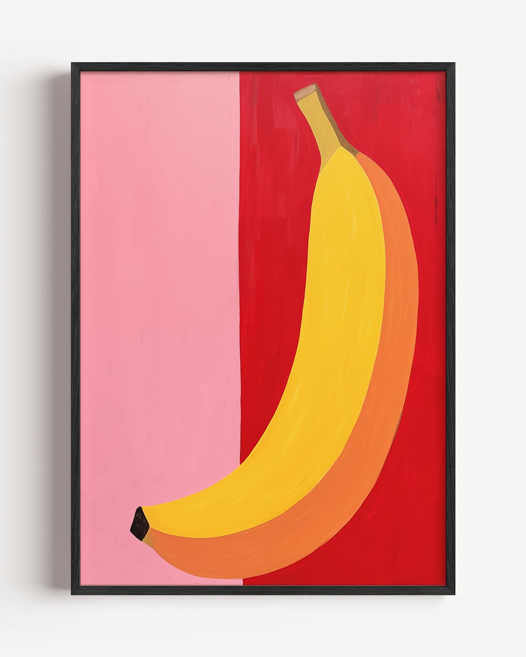 Vrolijke Banaan – zomer portret poster als wanddecoratie