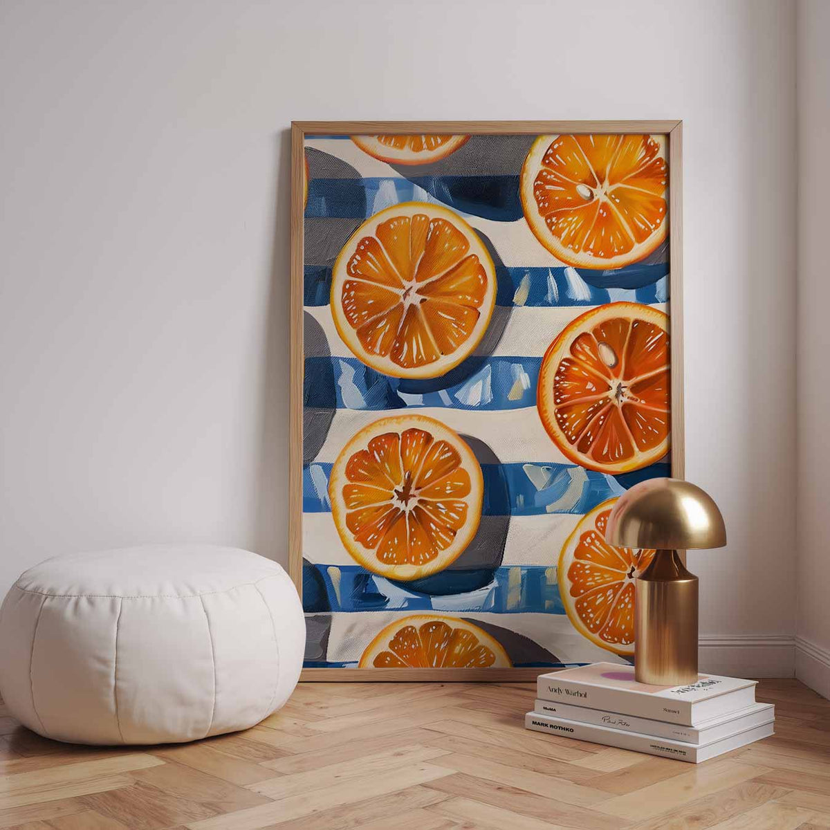 Zomerse Citrus Sfeer – urban poster in staand formaat