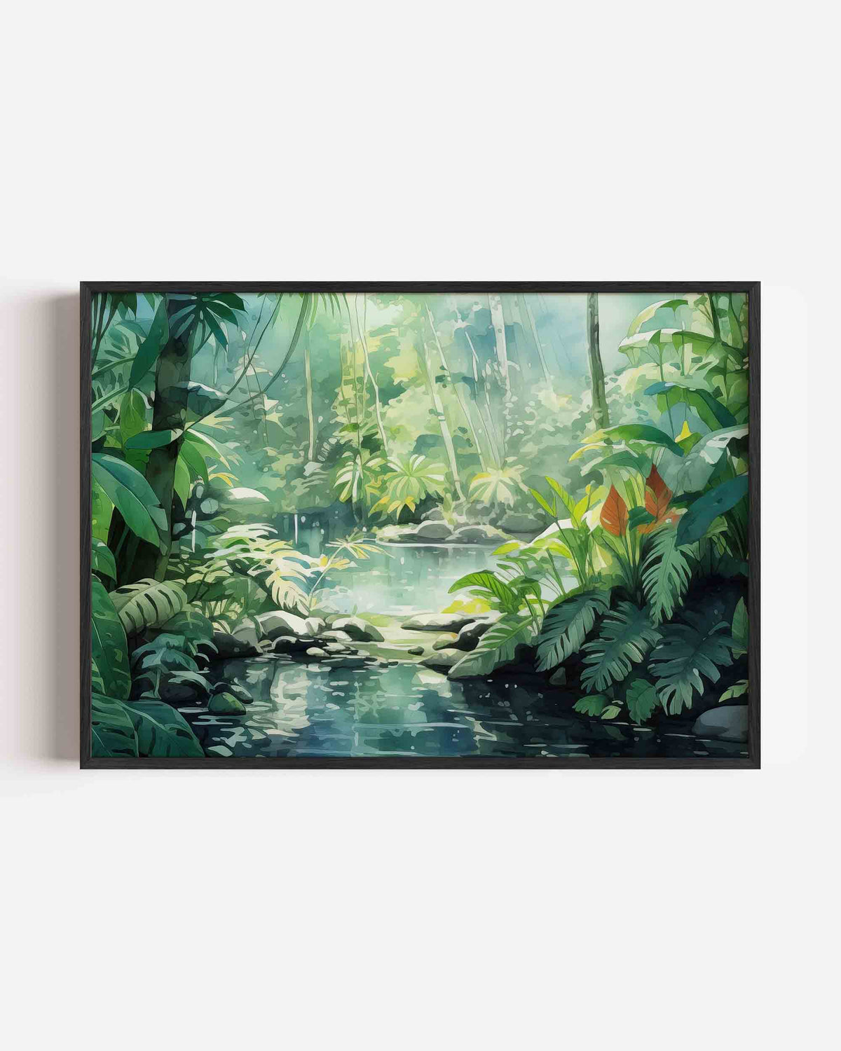 Tropisch bos – jungle landscape poster als wanddecoratie