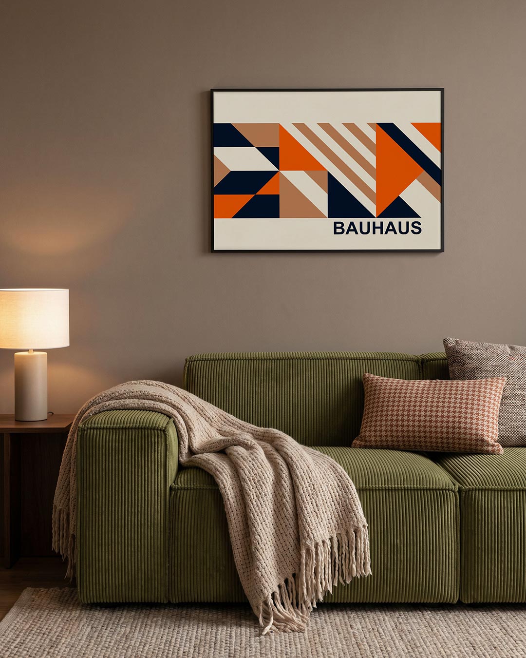 Abstracte – geometrische Bauhaus poster in liggend formaat