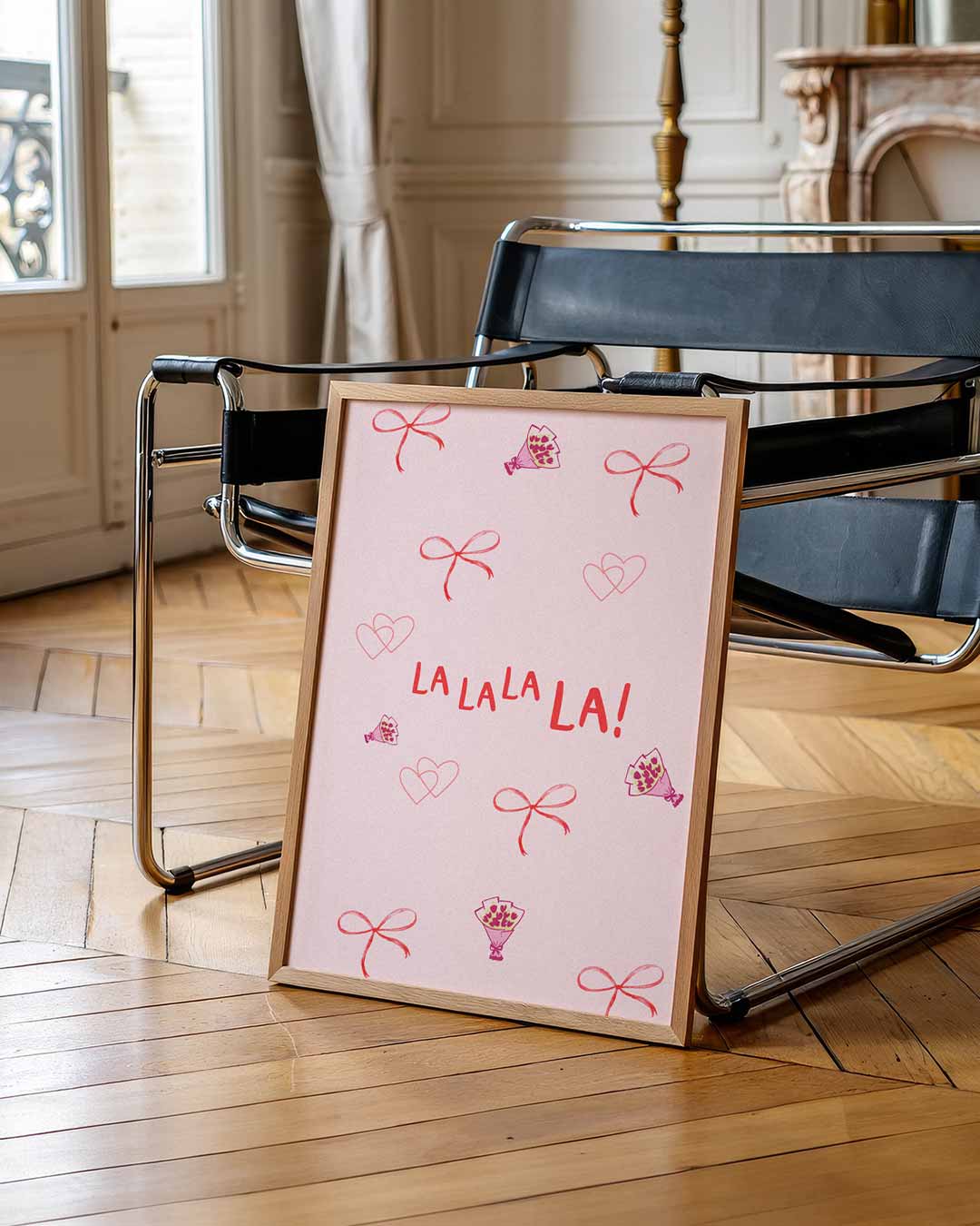Vrolijke La La La – urban poster in staand formaat
