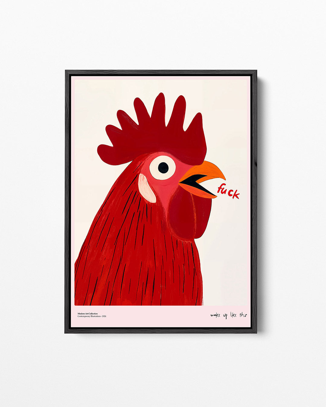 Haan – staand wanddecoratie kunstwerk