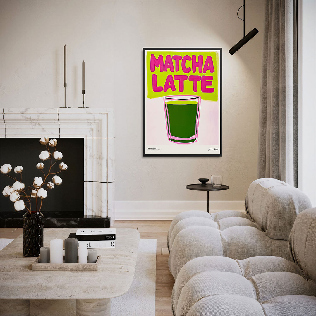 Kleurrijke drank illustratie – moderne staande wandkunst