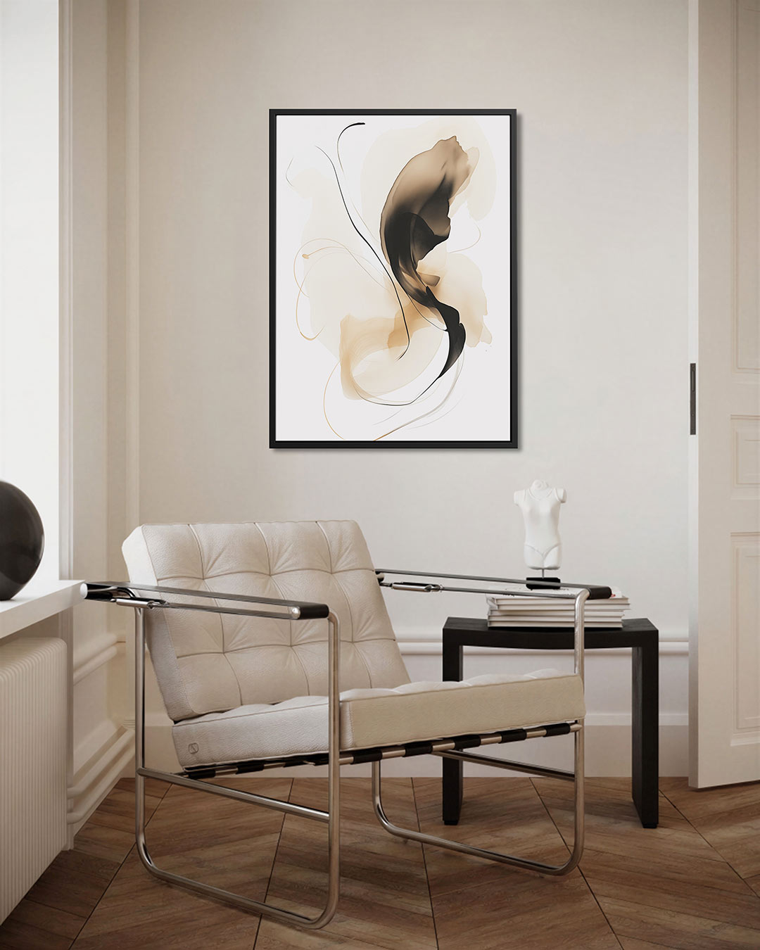 Organische vormen – staand wanddecoratie kunstwerk