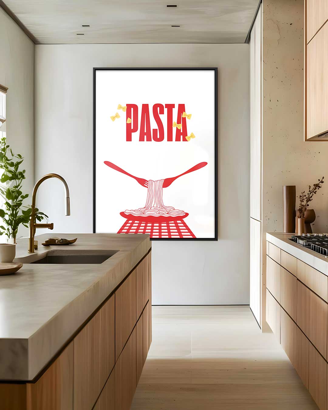 Pasta Liefde – staand kunstwerk voor modern interieur