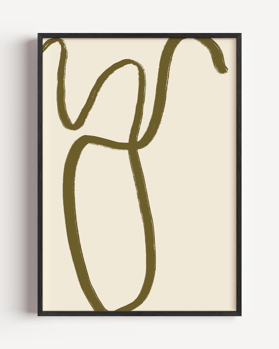 Stijlvolle Abstracte Lijnkunst – abstracte portret poster als wanddecoratie