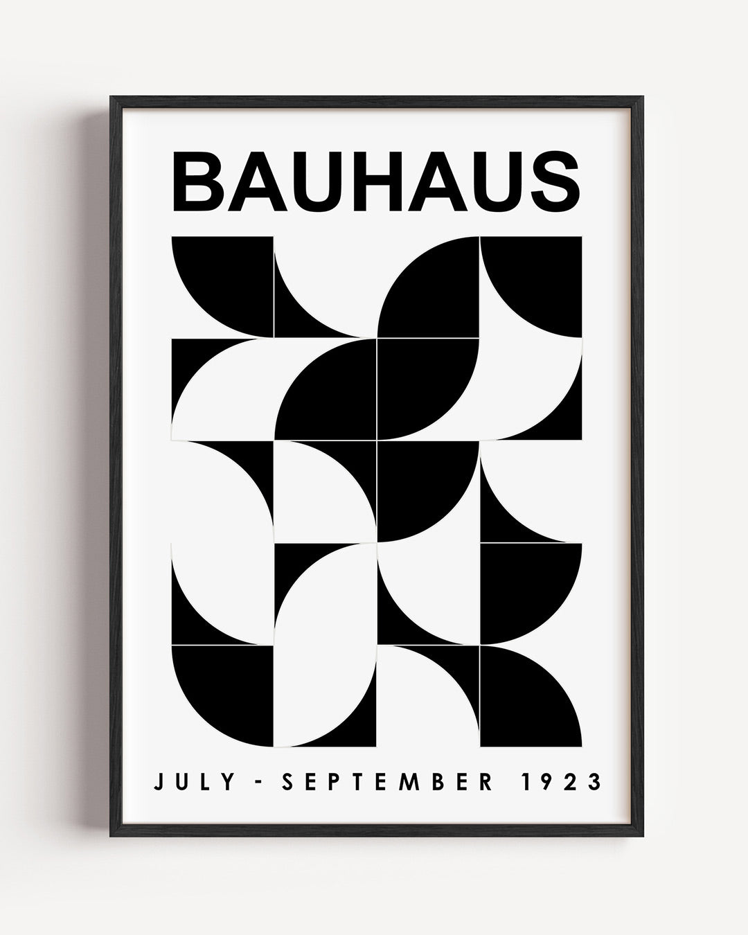 Vormen en vlakken – staande Bauhaus poster als wanddecoratie
