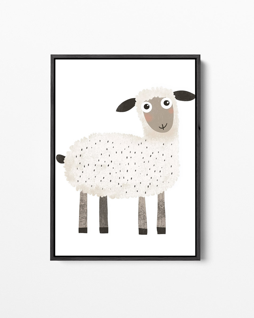 Vrolijk schaap – staand wanddecoratie kunstwerk