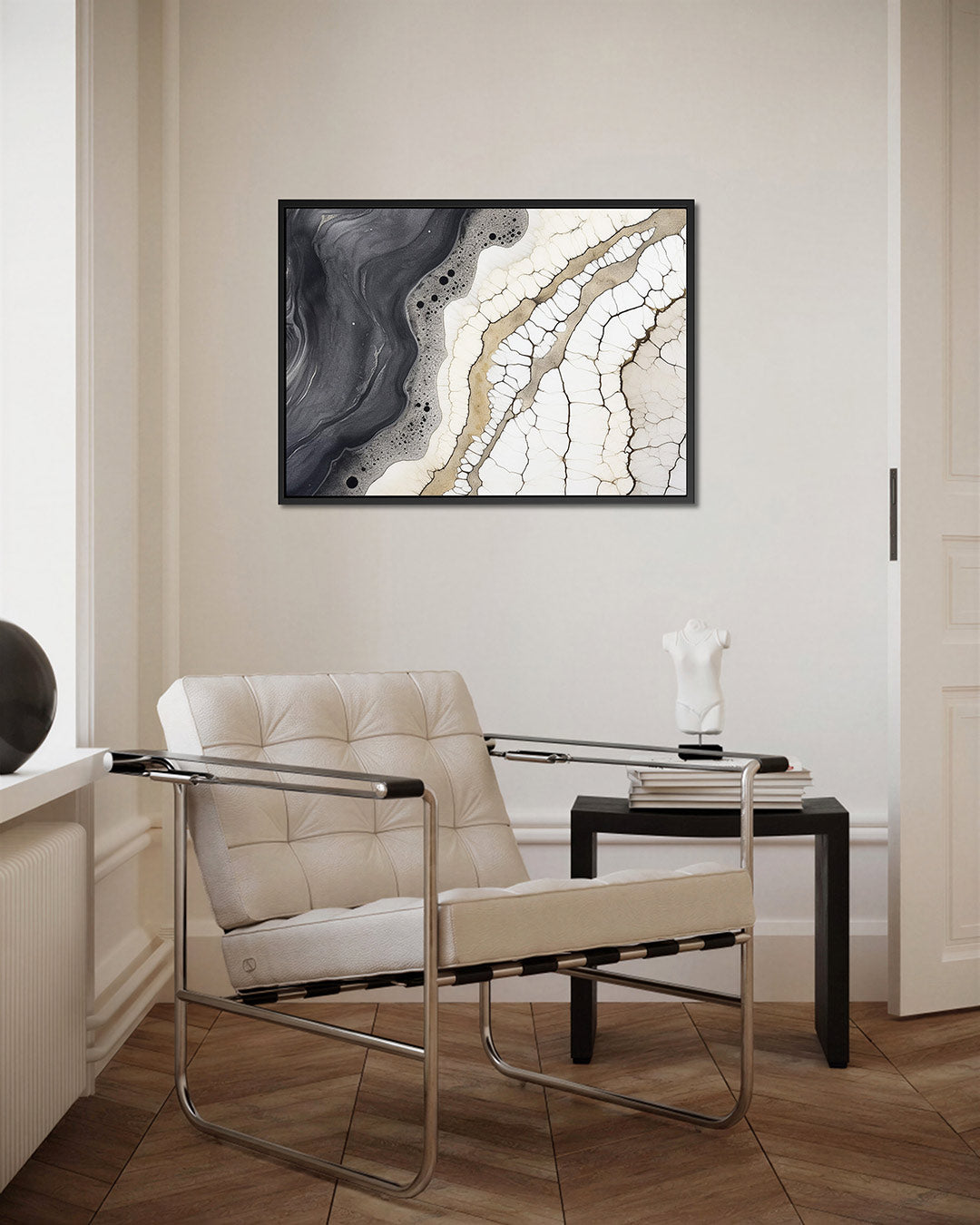 Organische lijnen – kunstwerk op canvas, dibond of plexiglas