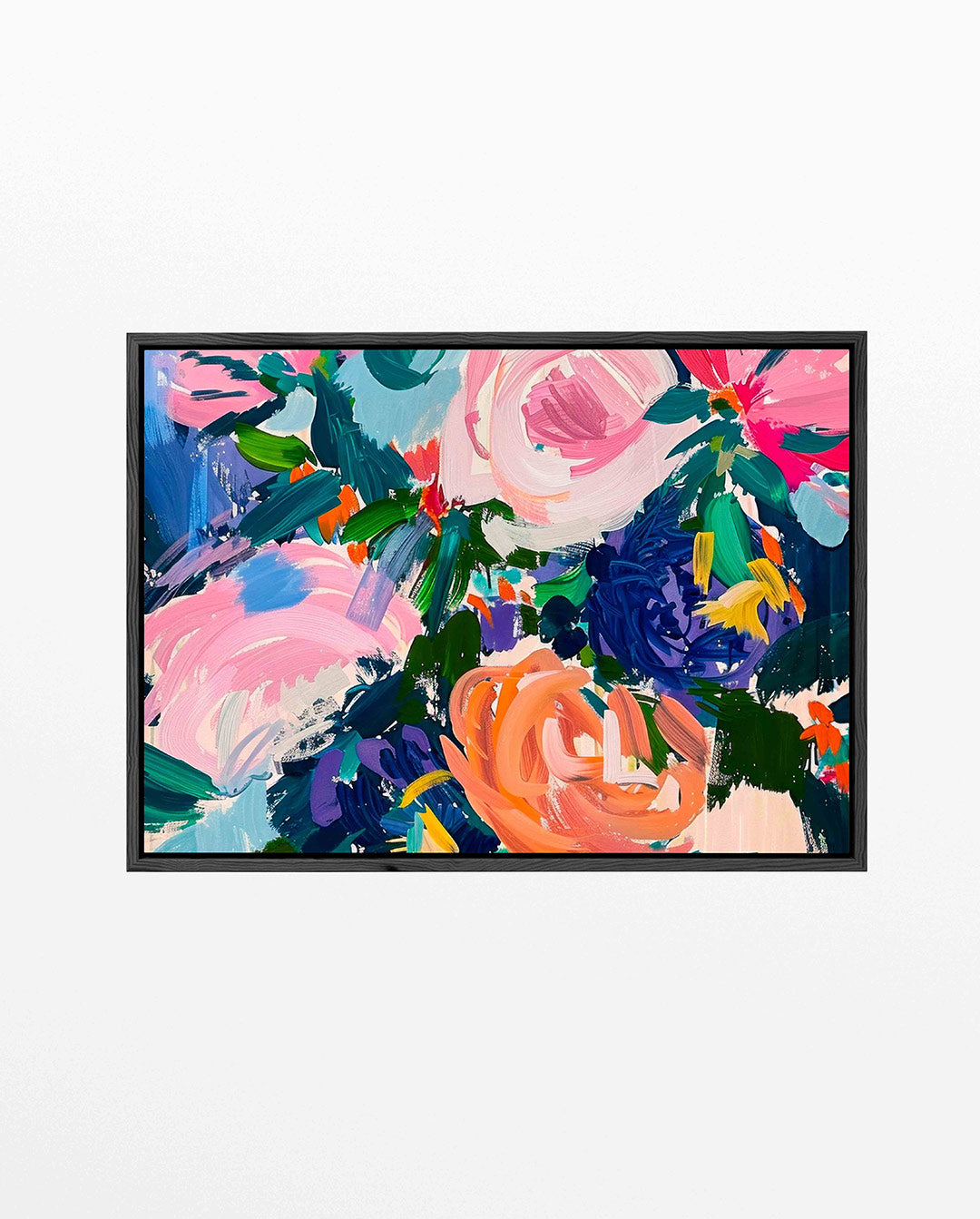 Kleurrijke bloemenvormen – liggend bloemen kunstwerk