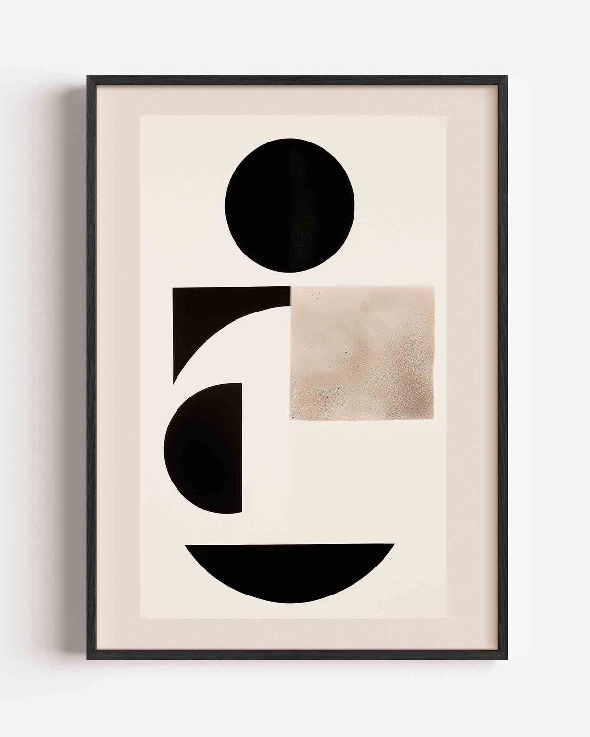 Geometrische vormen – Kunst & Design poster als staande wanddecoratie