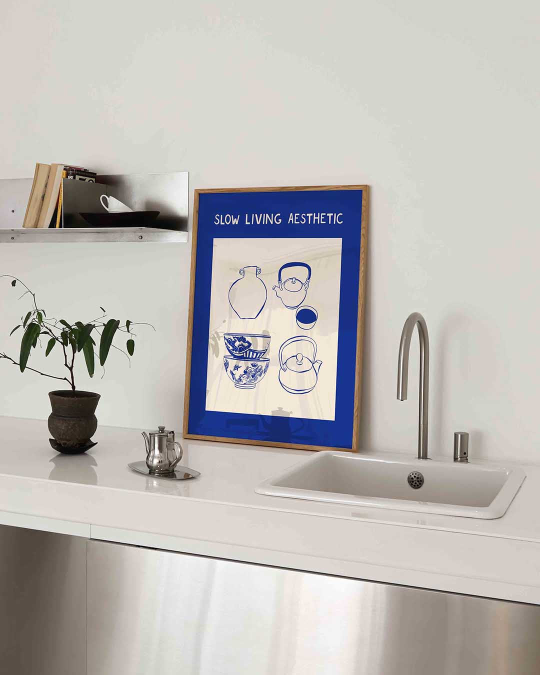 Slow living aesthetic – Aziatische poster in staand formaat