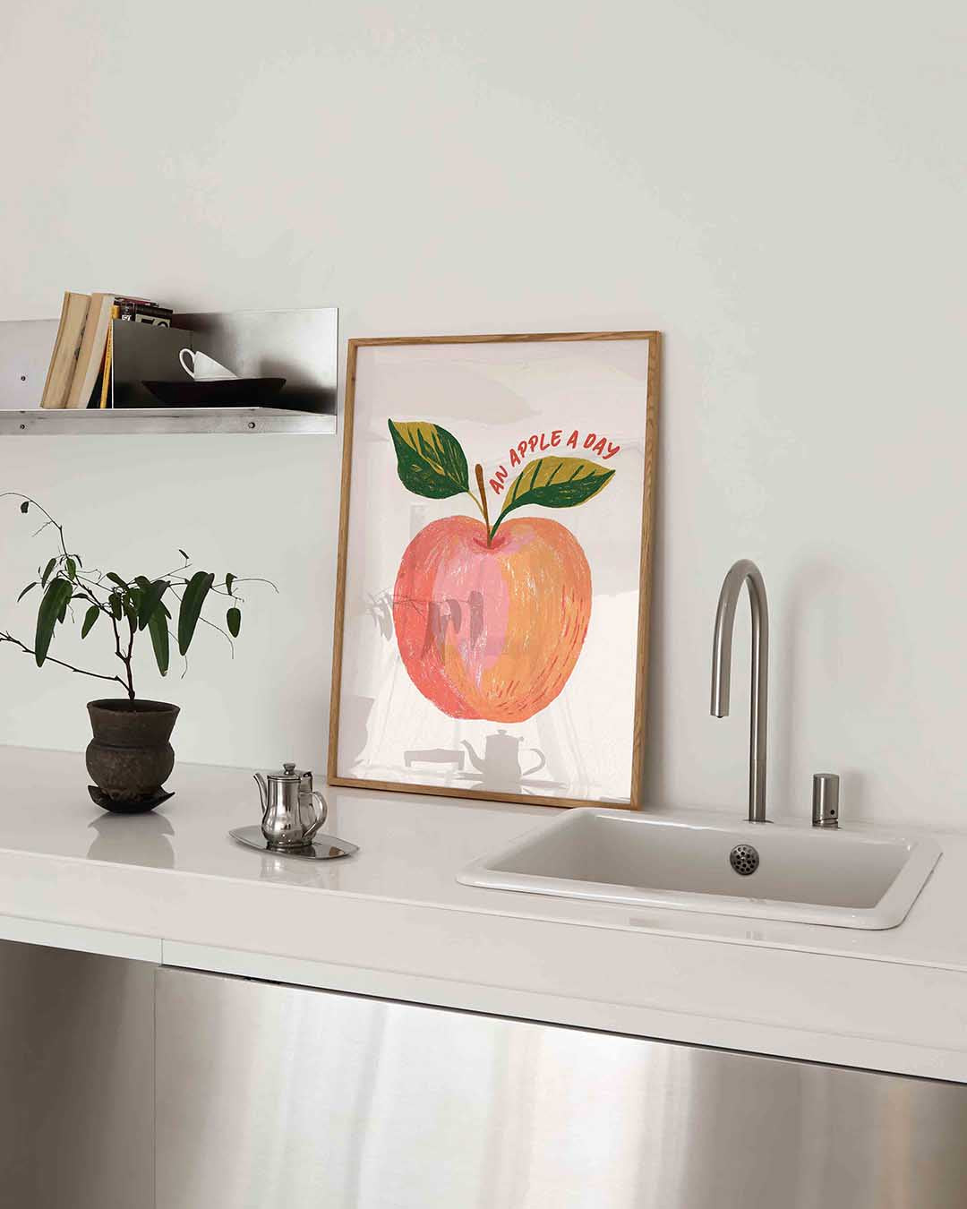 An apple a day – keukenposter in staand formaat