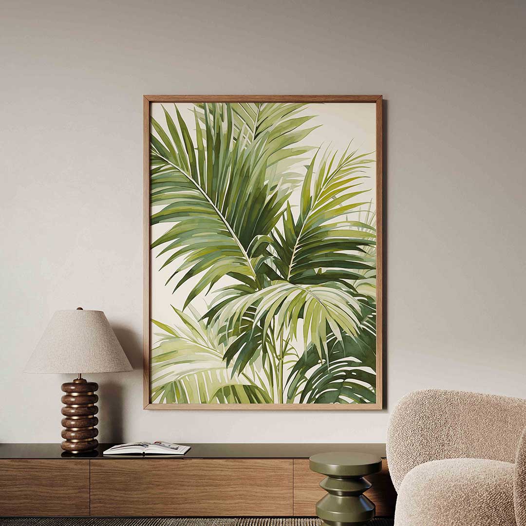 Groene bladeren – tropische jungle poster in staand formaat