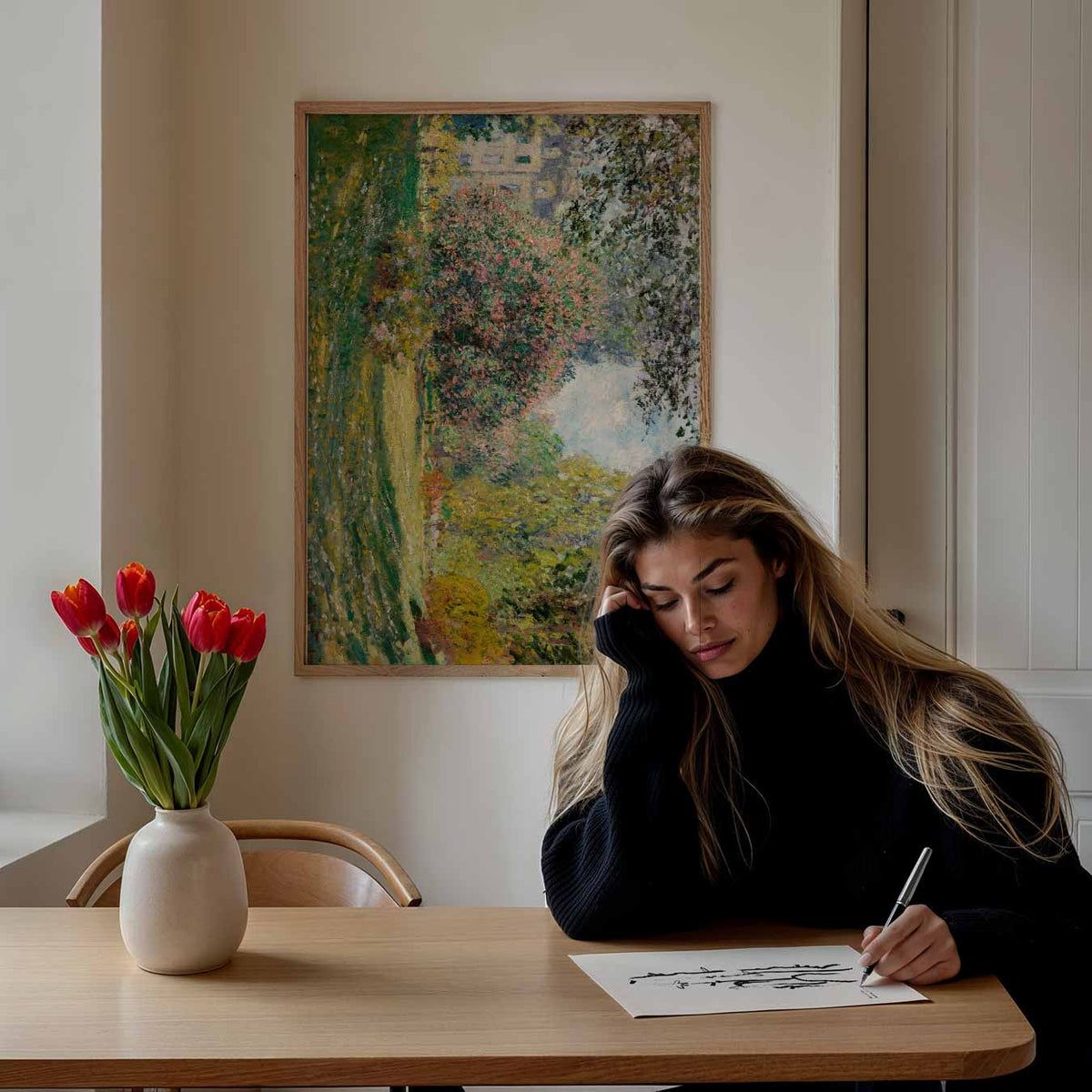 Monet Garden – Popart poster als moderne urban wanddecoratie